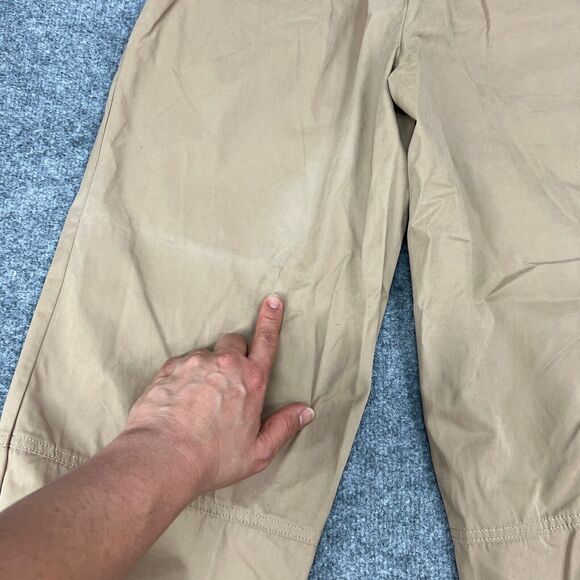 Forever 21 Jogger Womens M Medium Khaki Elastic Waist Drawstring High Rise *READ - Picture 12 of 15